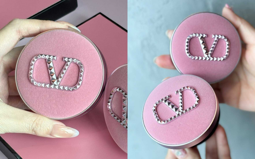 VALENTINO BEAUTY高訂光感氣墊粉餅 夢境粉限定版／3,100元（圖／吳雅鈴攝）