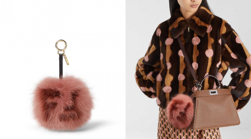 Fendi Pompon 吊飾。(圖/品牌提供)