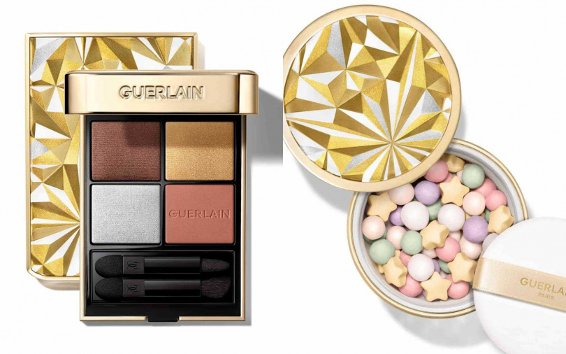 嬌蘭高訂深邃四色眼影盤星芒奇想限定版#520／3,580元、幻彩流星蜜粉球星芒奇想限定版／2,970元（圖／品牌提供）