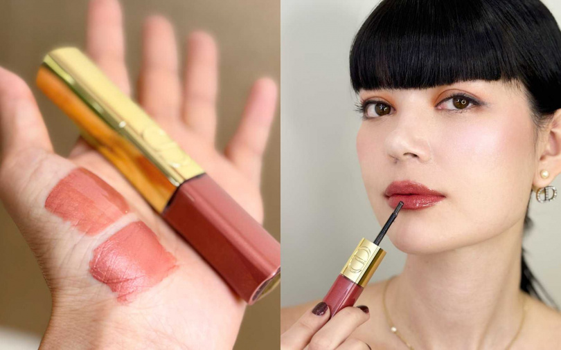 今天想要極致霧感還是閃耀光澤妝效？只要有了這支雙頭唇釉就能一筆搞定！（圖／吳雅鈴攝）