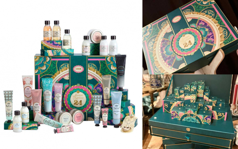 SABON 2025流光夜宴倒數月曆／8,880元（圖／品牌提供、吳雅鈴攝）