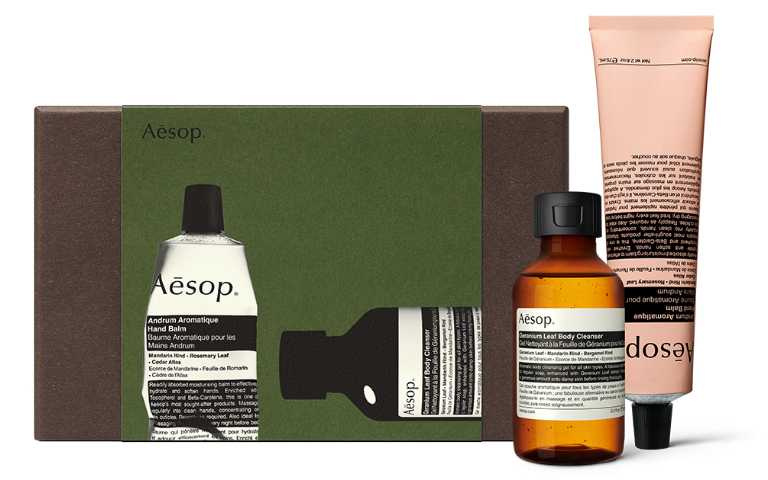 Aesop 溫情禮客 手部及身體二重奏/1,500元(圖/品牌提供)