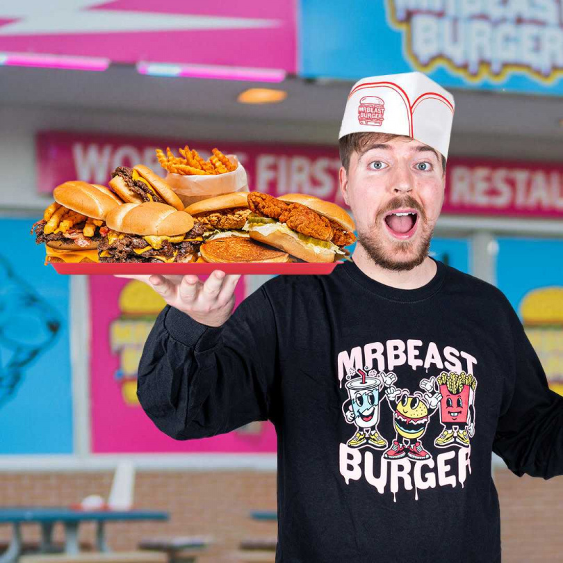 MrBeast逆勢開設雲端漢堡專賣店，大受全球歡迎。