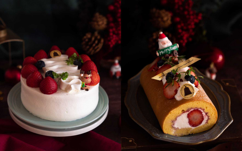 「小樽洋菓子舖LeTAO」推出「聖誕節草莓鮮奶油蛋糕」、「聖誕節草莓生乳捲」兩款外帶蛋糕。