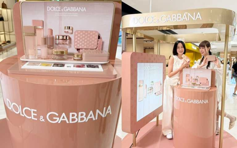 Dolce&Gabbana Beauty在SOGO忠孝館推出「Glow-Bounce JUICE BAR 義式粉嫩發光吧」(圖/黃筱婷攝)
