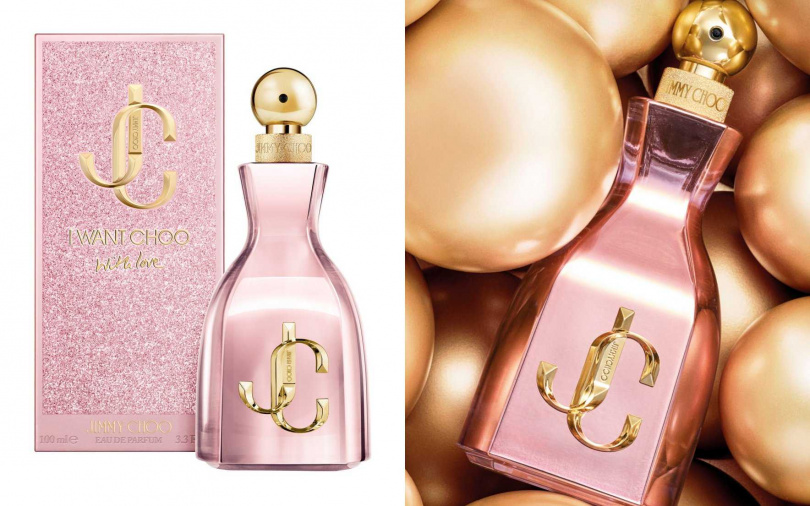 粉紅鏡面瓶身加上外盒手寫感的「With Love」細節,也讓它成為化妝台上很加分的一瓶。(圖/品牌提供)