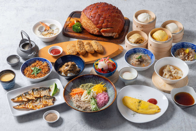 MU TABLE 自助餐廳早餐全新登場,集結宜蘭在地、全台經典與日式風味,從麵點、現沖牛肉湯到和牛咖哩,端出三大系列晨間饗宴。(圖/礁溪寒沐酒店提供)