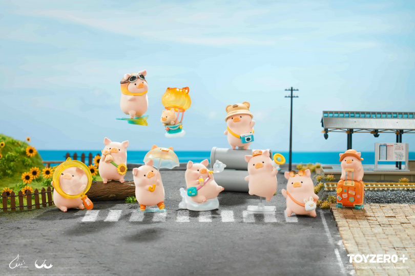 罐頭豬LuLu 8月全新旅行系列，帶你一秒進入度假模式！罐頭豬LuLu旅行系列盲盒共推出10款。