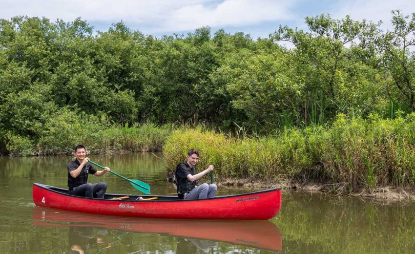 「Everglades 琵琶湖」園區還提供划艇活動，初學者也能輕鬆上手。