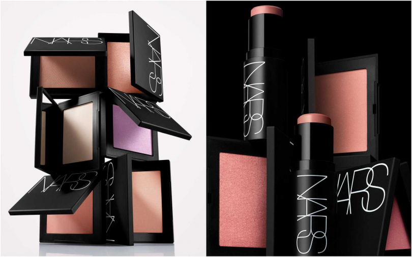 當然你也可以進一步搭配「炫色腮紅」或是「裸光幻閃亮采餅」，為妝容精緻度加分，呈現更飽和的色彩層次與水光光澤感。（圖／品牌提供）