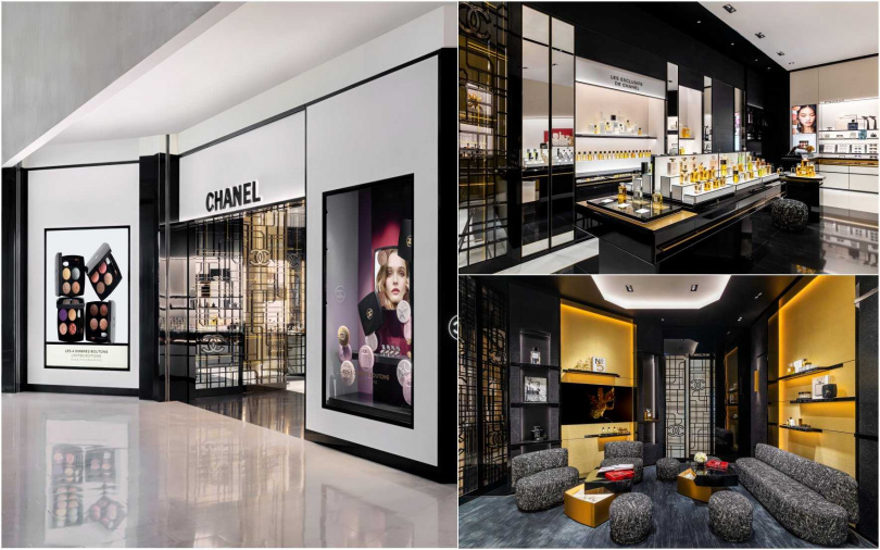 香奈兒台北101化妝品精品店不僅巧妙演繹了香奈兒卓越的獨到品味與法式精神，更還原純正的法式裝飾藝術美學。（圖／品牌提供）