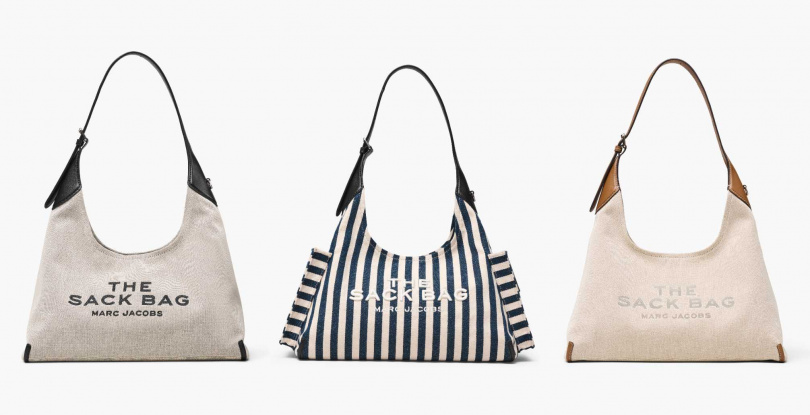 Marc Jacobs SACK條紋肩背包／19,000元（圖／品牌提供）