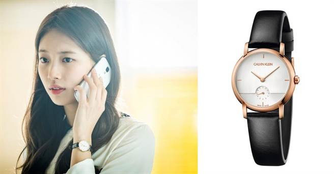 CALVIN KLEIN established系列小三針腕錶(玫瑰金32mm)/10,000元(圖/翻攝網路、品牌提供)