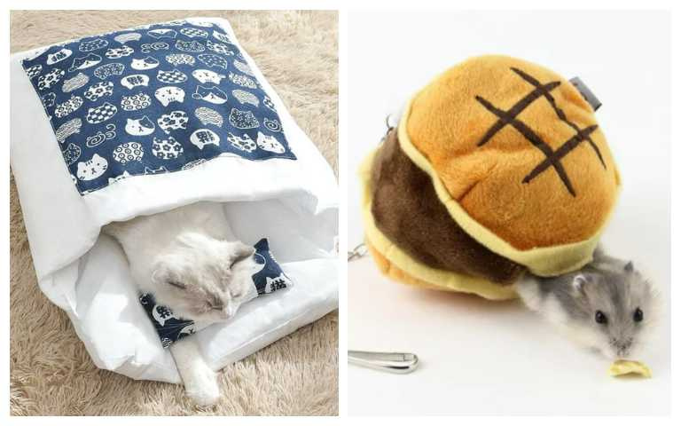 亞米屋Yamiya-日系寵物睡袋／南方寵物-鼠睡窩（圖／樂天市場提供）