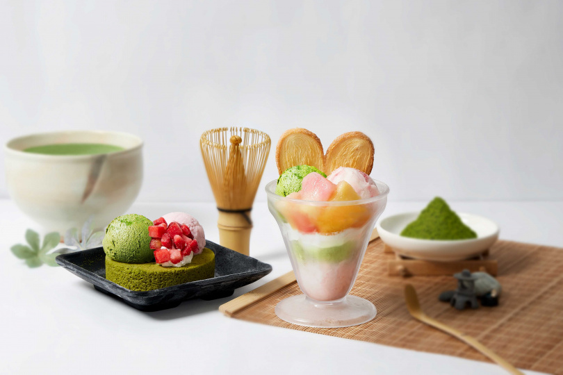 壽司郎與日本京都百年抹茶老舖TSUJIRI 辻利茶舗聯手推出2款抹茶甜點。