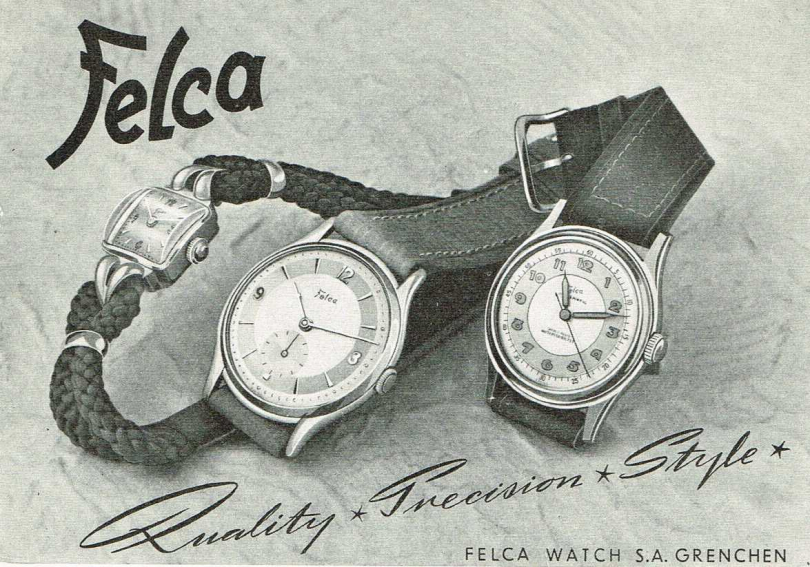 TITONI於1948年推出的「Felca 6250」錶款雜誌廣告。（圖╱TITONI提供）