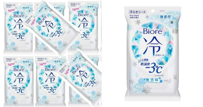 Biore-3度C涼感濕巾(無香)20片 特價／139（圖／品牌提供）