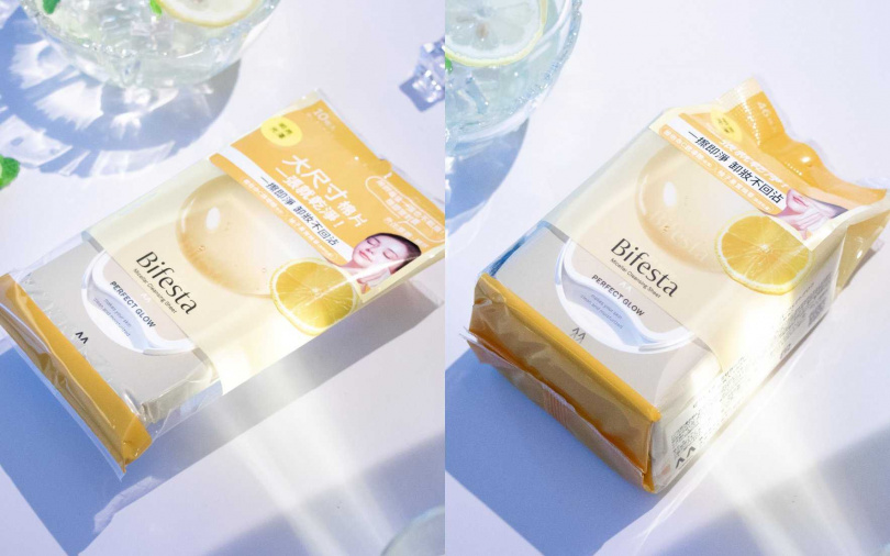Bifesta亮澤即淨卸妝棉一張卸除彩妝與毛孔髒污，同時達到保濕與提亮肌膚功效。（圖／品牌提供）
