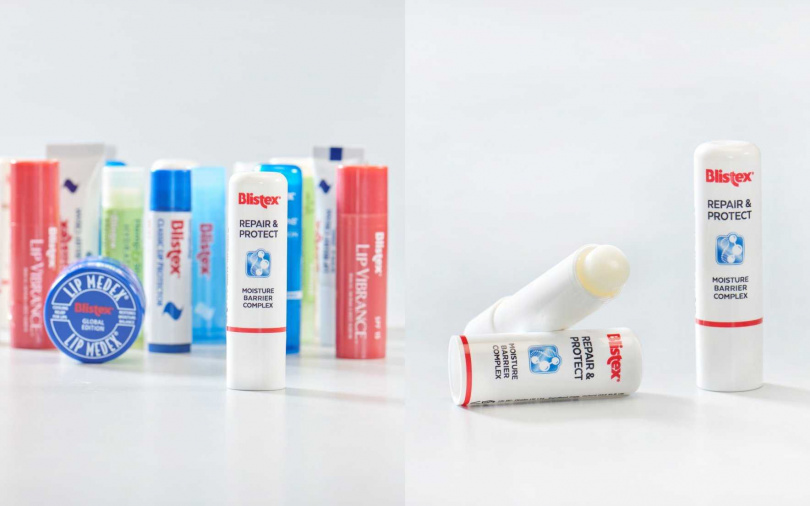 碧唇Blistex「水感修護潤唇膏」將於10月起@台灣全家便利商店以及momo、蝦皮等線上商店同步上市。（圖／品牌提供）