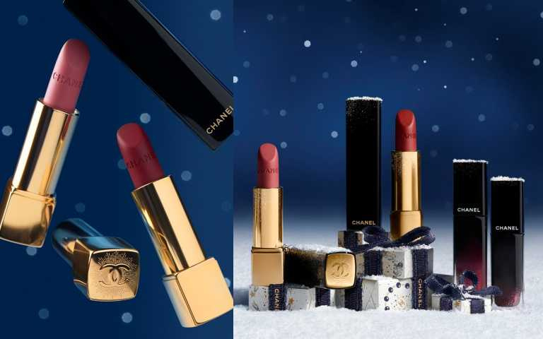 香奈兒超炫耀的絲絨唇膏 星璨版 #548／#549；超炫耀釉光唇萃 #558／#559（圖／品牌提供）