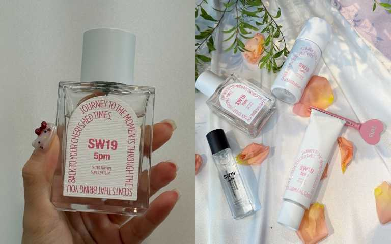 全新「5pm ROSE PETAL」除了香水,也有護手霜、隨身型香水、髮香噴霧等。(圖/tingting攝)