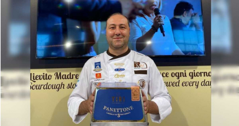 義大利潘尼朵妮雙料全國冠軍Vincenzo Tiri，所生產的潘尼朵妮富含香氣、層次與口感，且保水性佳，相當不可思議。(圖片來源: Tiri Bakery & Caffè IG )  