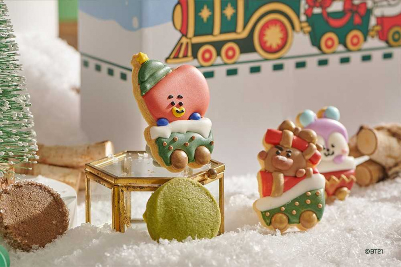 愛莉莎的夢遊仙境×BT21聯名聖誕倒數月曆餅乾禮盒。