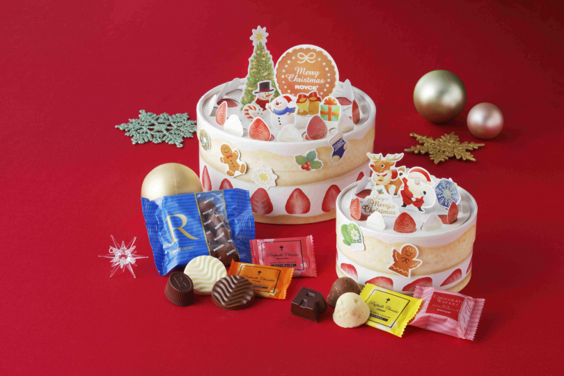 神還原雙層草莓鮮奶油蛋糕的「聖誕裝飾蛋糕系列」禮盒！