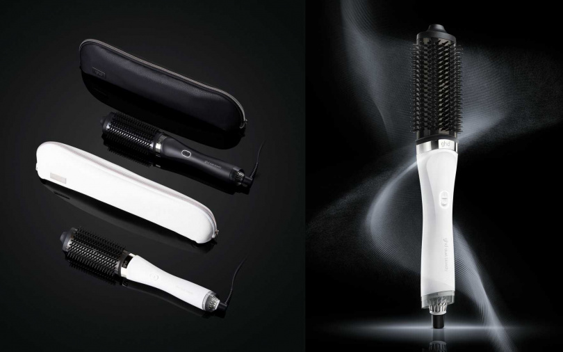 ghd duet blowdry捲髮梳吹風機/15,500元 捲髮梳、吹風機二合一,只需一支熱工具就可以簡化冗長的捲髮造型時間。(圖/品牌提供)