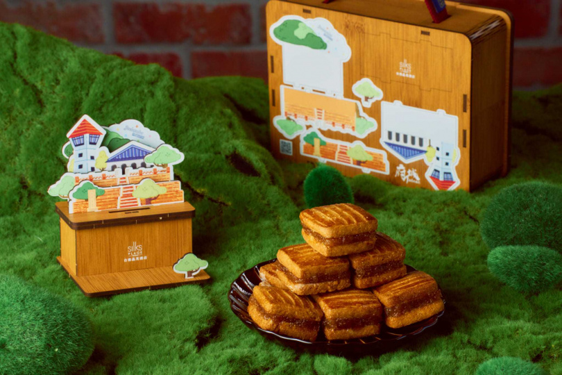 「熱蘭遮城鳳梨夾心酥禮盒」可享受動手DIY組裝存錢筒的樂趣，與「經典款」、「雅致款」禮盒售價相同、皆為988元。（圖／台南晶英酒店提供）