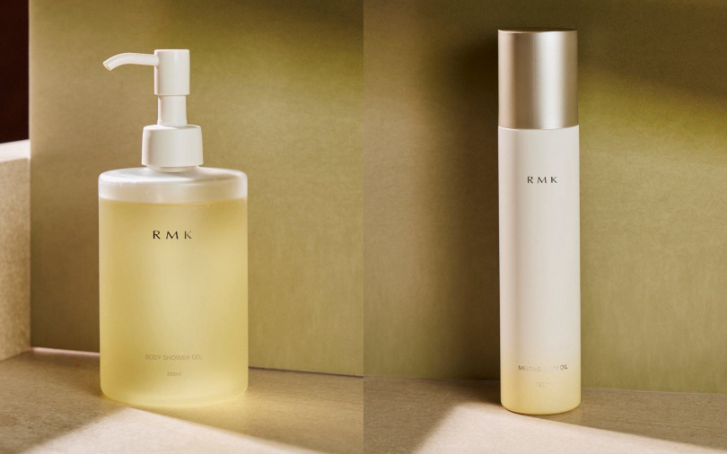 RMK沐浴凝膠<柑橘花香>300ml/1,450元、潤膚油乳<柑橘花香>150ml/1,650元(圖/品牌提供)