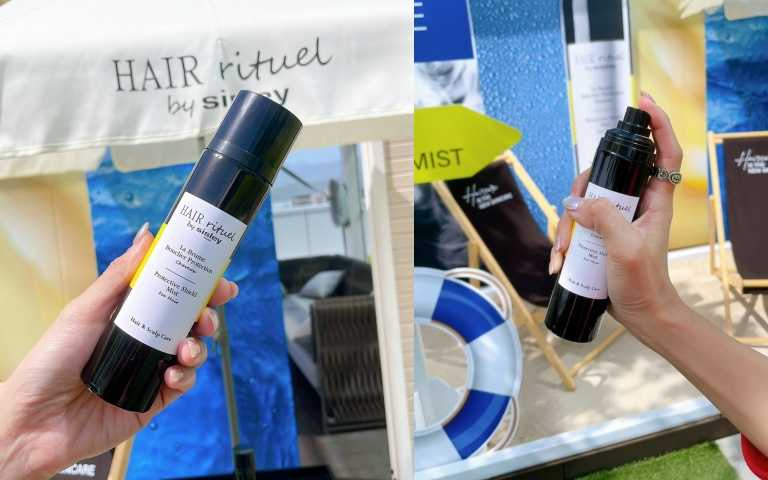 在噴的時候你完全不會察覺它的微粒質地，超級輕盈，而且這是一瓶可攜帶上飛機的噴霧喔！。Hair Rituel by Sisley 駐活重升防禦抗躁髮噴霧100ml / 3,000元（圖／黃筱婷攝）