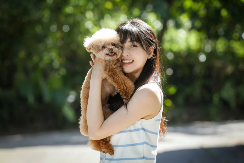 瑭鈺從小就很喜歡動物,國小時還曾衝去工地救狗狗。(圖/侯世駿攝)