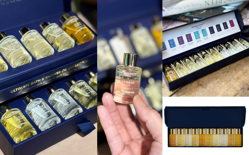 AA典藏芳療精油珠寶盒／4,000元、AA迷你沐浴油系列／2,800元（圖／吳雅鈴攝、品牌提供）