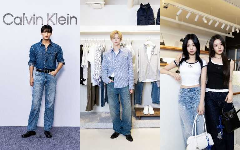 Calvin Klein全新生活時尚店於首爾聖水正式開幕，SEVENTEEN珉奎、TXT然竣及BABYMONSTER成員Ahyeon、Rora現身站台。（圖／品牌提供）