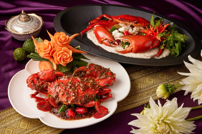 泰菜「SUKHOTHAI」兩道秋蟹料理均為2,280元+10%。（圖／業者提供）