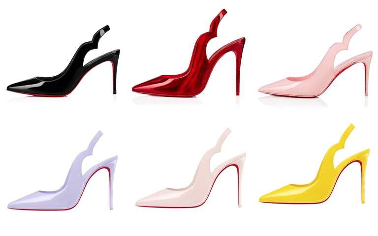 Hot Chick Sling除了基本黑紅色外，也推出多款亮眼色系，及不同高度鞋跟(10公分及8.5公分)可供挑選。（圖／品牌提供）