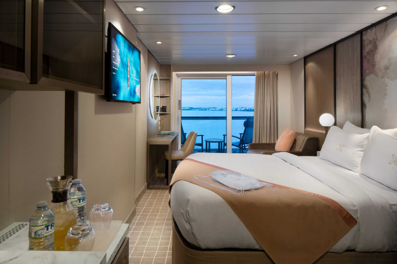 千禧號船上有多達57%的含陽台海景艙房，配有寬敞的私人露台。（圖／名人郵輪提供）