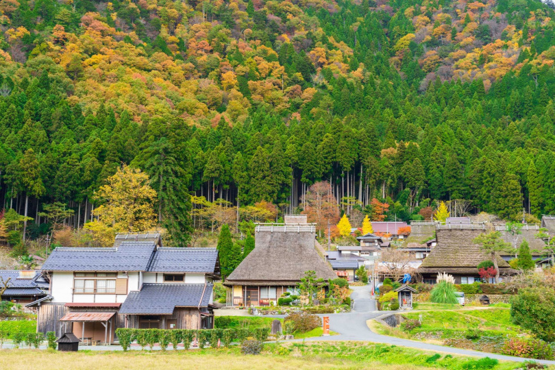 京都美山町茅葺合掌屋。（圖／雄獅旅遊提供）