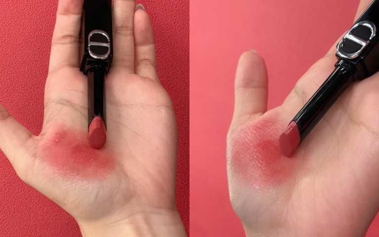 迪奧 巨星持色唇膏 #226蜜桃裸粉 3.5g／1,600元（圖／廖怡婷 攝）