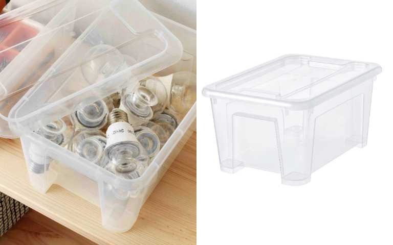 IKEA SAMLA附蓋收納盒/49元(圖/品牌提供)