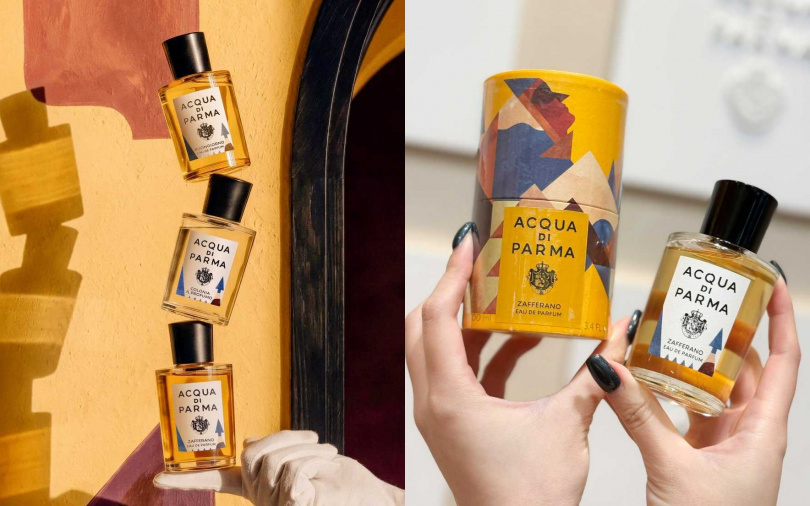 Acqua di Parma《斯普雷扎圖拉大飯店》藏紅花淡香精100ml/11,800元(圖/Cindy攝、品牌提供)