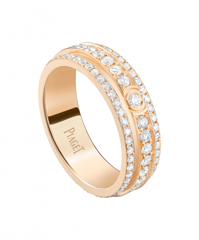 PIAGET Possession系列18K玫瑰金鑽石戒指／建議售價407,000元（圖／品牌提供）