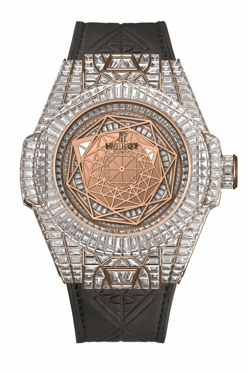 BIG BANG UNICO SANG BLEU皇金滿鑽腕錶／26,160,000元（圖／品牌提供）