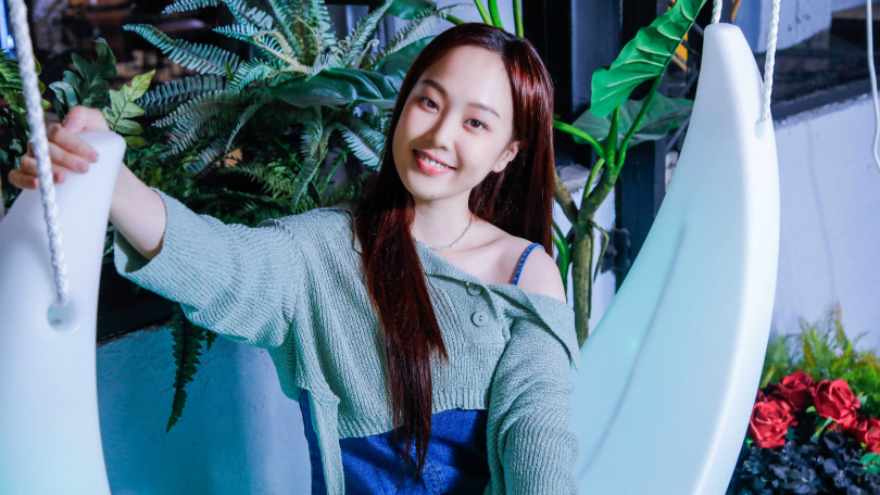 疼女兒的陽帆常說「開開心心就好」，安吉聽到關鍵字卻激發不服輸的骨氣。（圖／趙文彬攝）