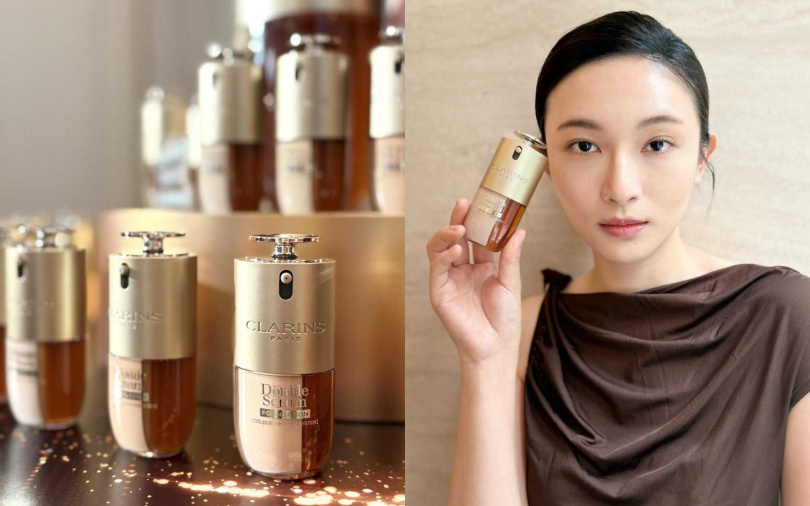 克蘭詩黃金雙萃精華粉底液30ml／2,650元（圖／吳雅鈴攝）