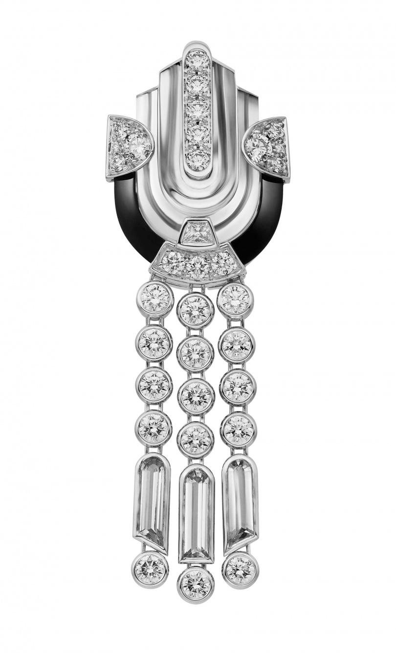 卡地亞頂級珠寶系列幾何與對比項鍊/胸針
