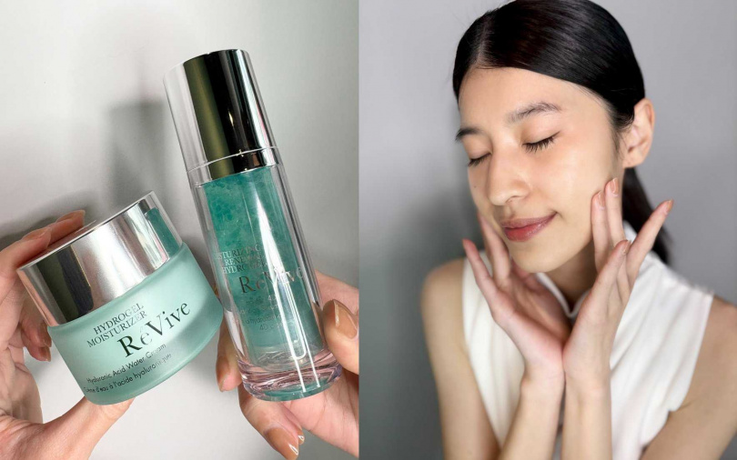 這瓶#4D水光霜的好拍檔就是「4D水光真精華」，搭配使用可發揮共效作用，加倍晶瑩透亮。（圖／吳雅鈴攝）