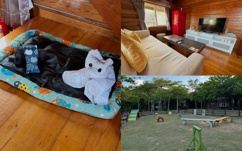 除了戶外可以讓寵物盡情奔跑外,小墾丁渡假村室內住宿空間也貼心設置了寵物專屬備品。(圖/加七攝)