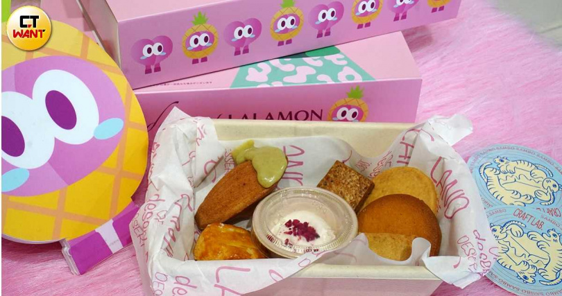 desert LAND「餅乾沾醬甜點」季節限定組合可以吃到虎紋酥餅、法式沙布列餅乾等,目前搭配香緹鮮奶油,亦可加價換成摩卡、開心果等沾醬。(260元起,圖/魏妤靜攝)